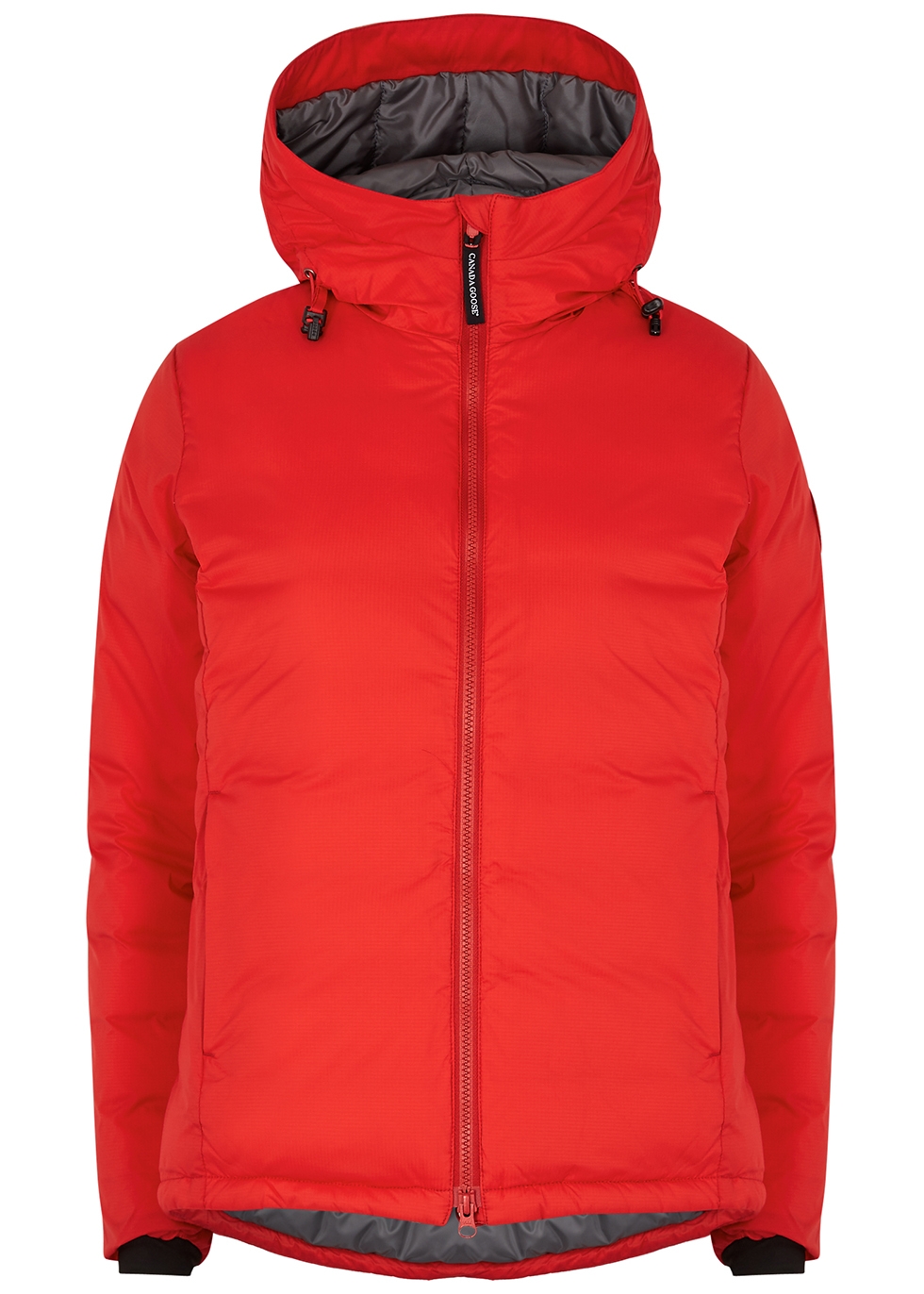 Camp Hoody red padded ripstop jacket