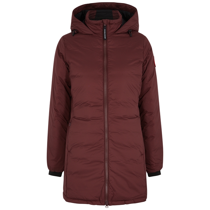 CANADA GOOSE CAMP BURGUNDY PADDED RIPSTOP JACKET,3711887
