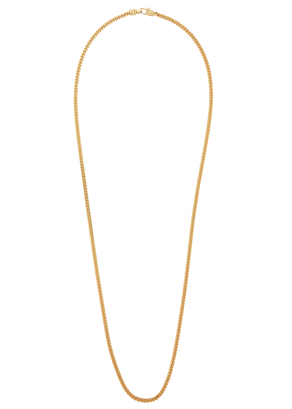 Tom Wood Curb M gold-plated chain necklace
