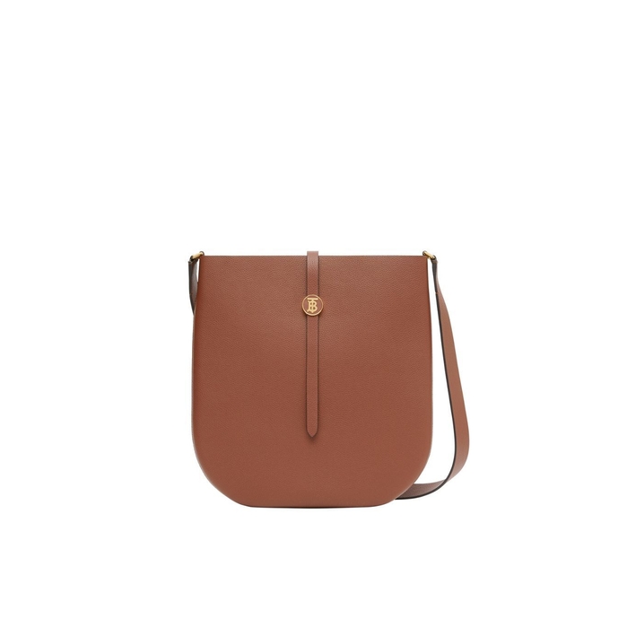 Burberry Grainy Leather Anne Bag In Tan