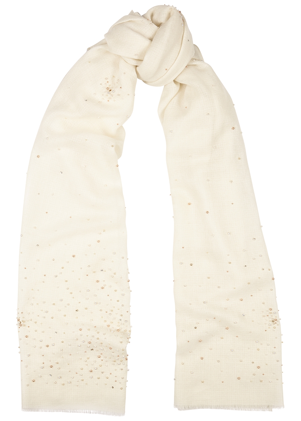 ivory cashmere scarf