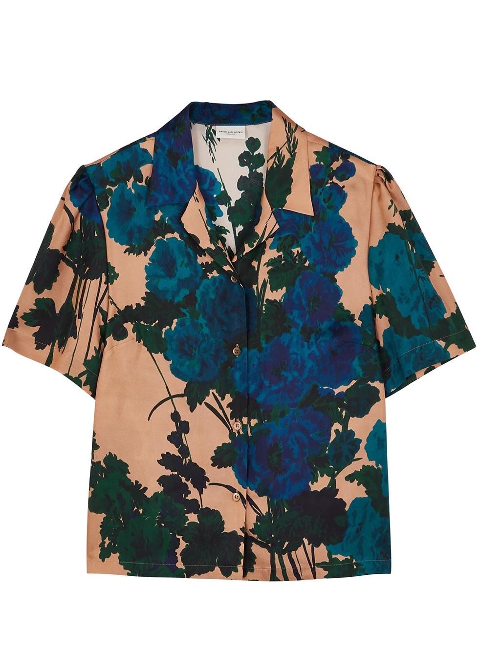 Dries Van Noten Cabo Floral-print Satin Shirt | ModeSens