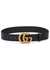 GG black leather belt - Gucci