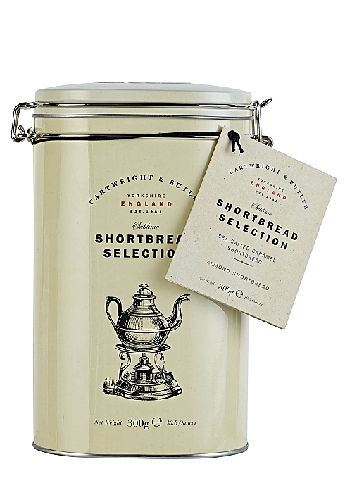 Cartwright Butler Shortbread Selection Tin With Sea Salted Caramel Almond 300g Harvey Nichols