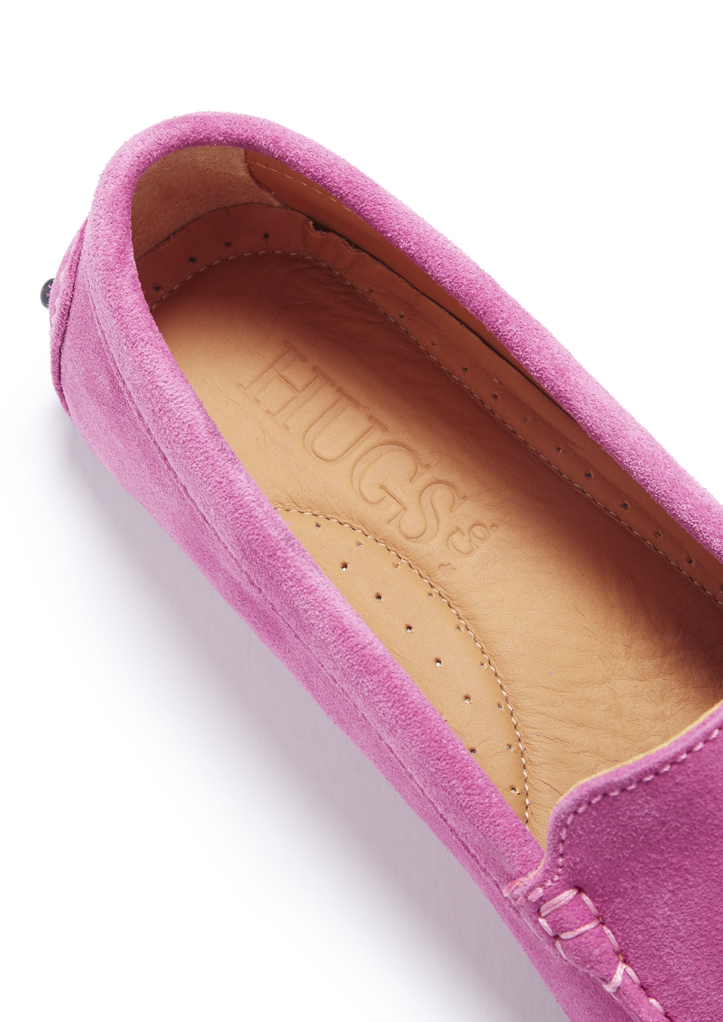 pink suede loafers womens