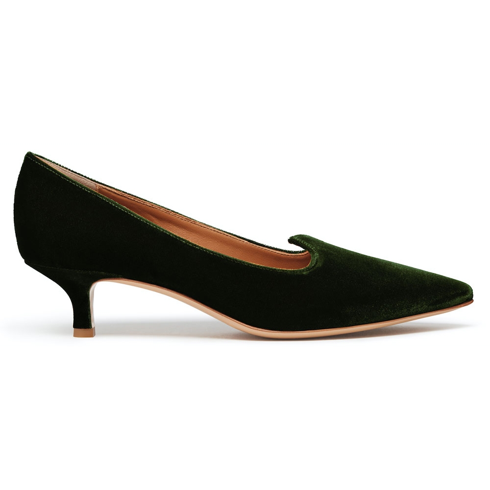 forest green pumps