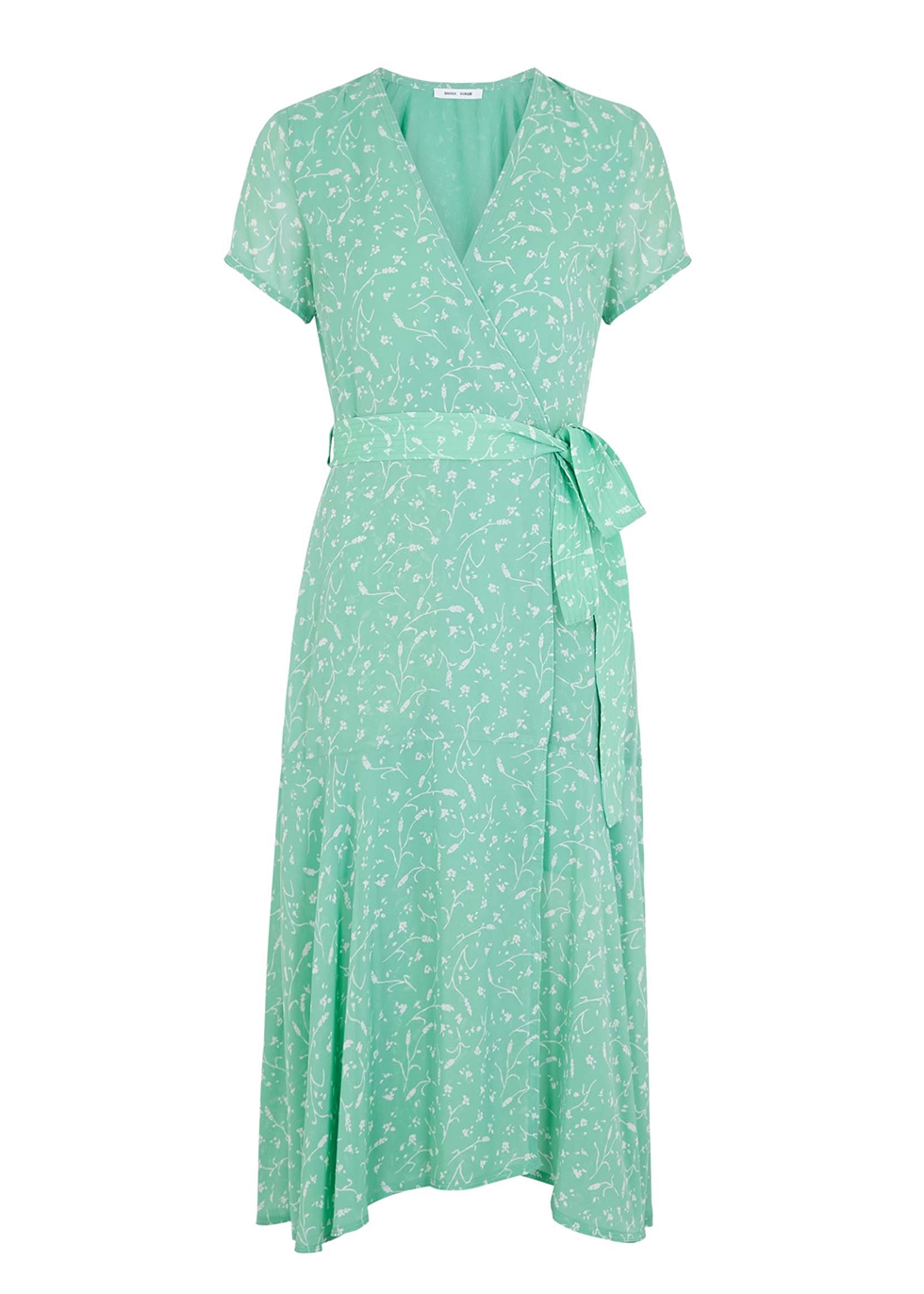 Samsøe & Samsøe Green floral-print midi dress - Harvey Nichols