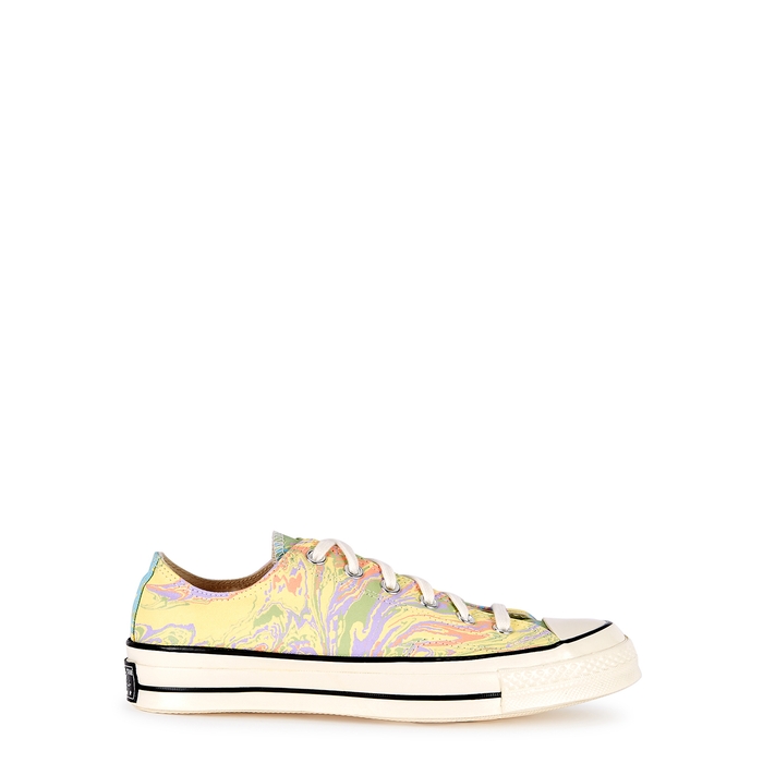 CONVERSE CHUCK 70 MARBLE-PRINT CANVAS SNEAKERS,3288749