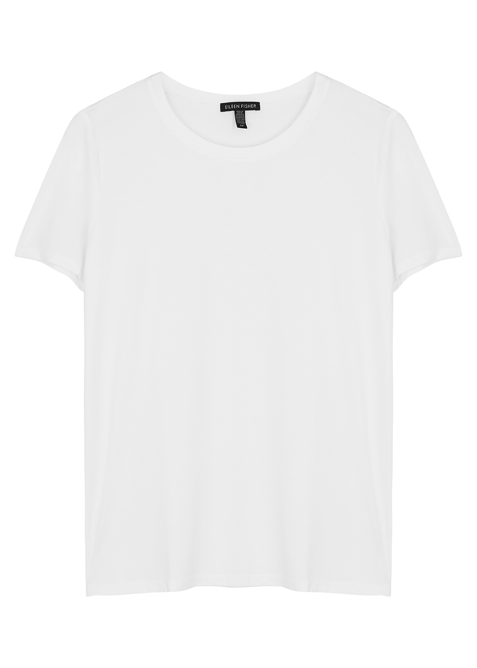 EILEEN FISHER White stretch-jersey T-shirt - Harvey Nichols