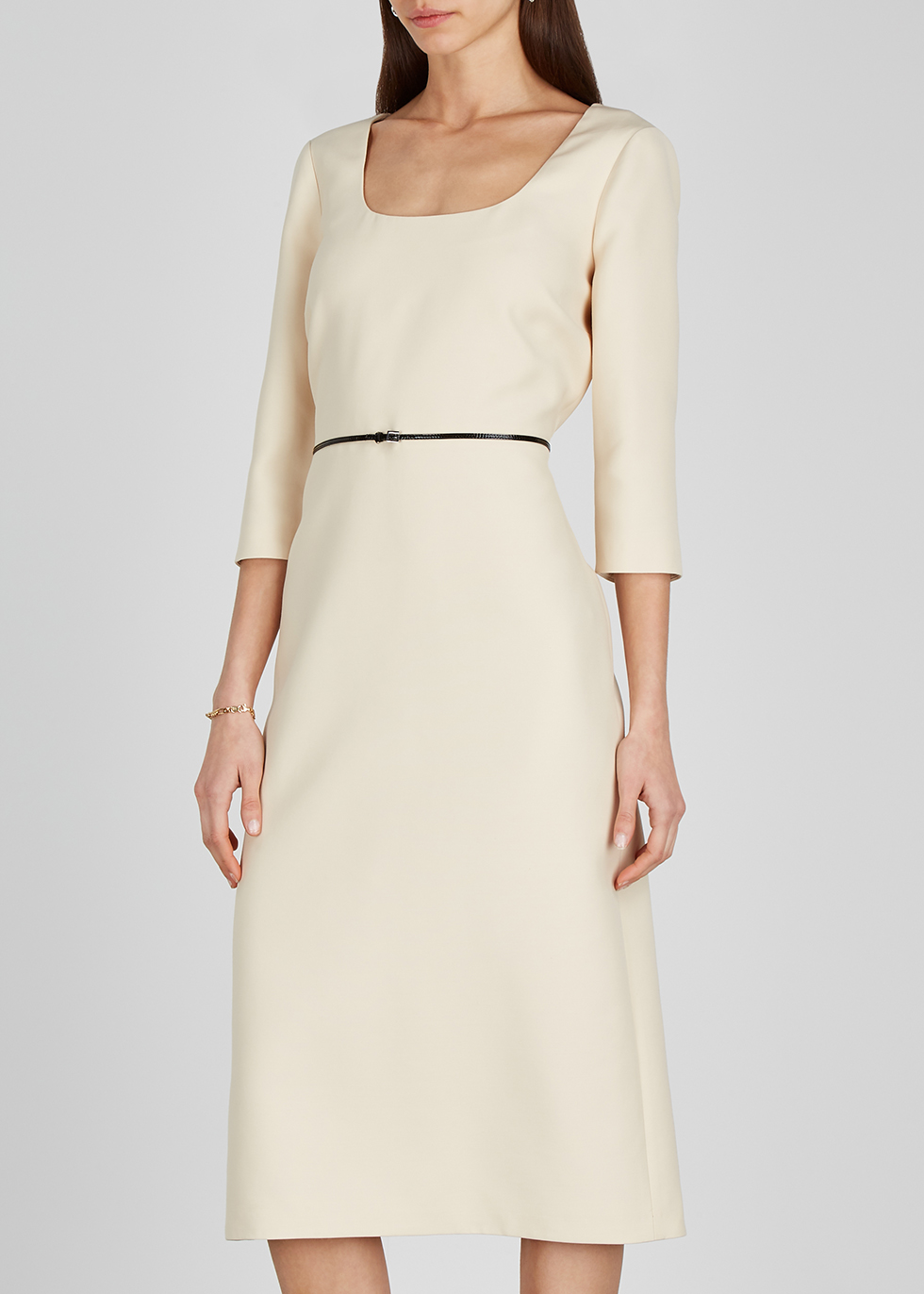 midi dress cream