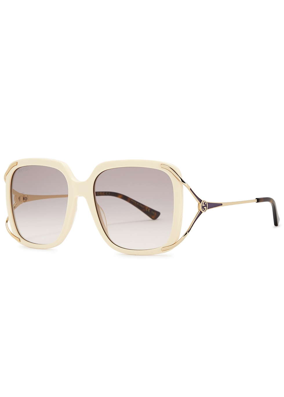 Gucci Ivory square-frame sunglasses 