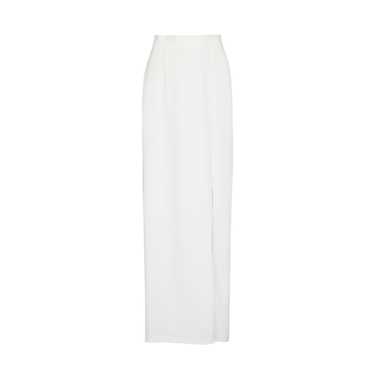 Adrianna Papell Crepe Column Skirt In Ivory