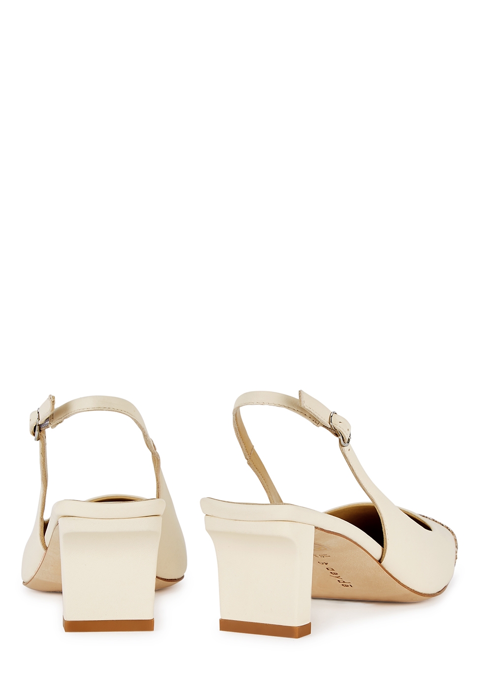 cream slingback heels