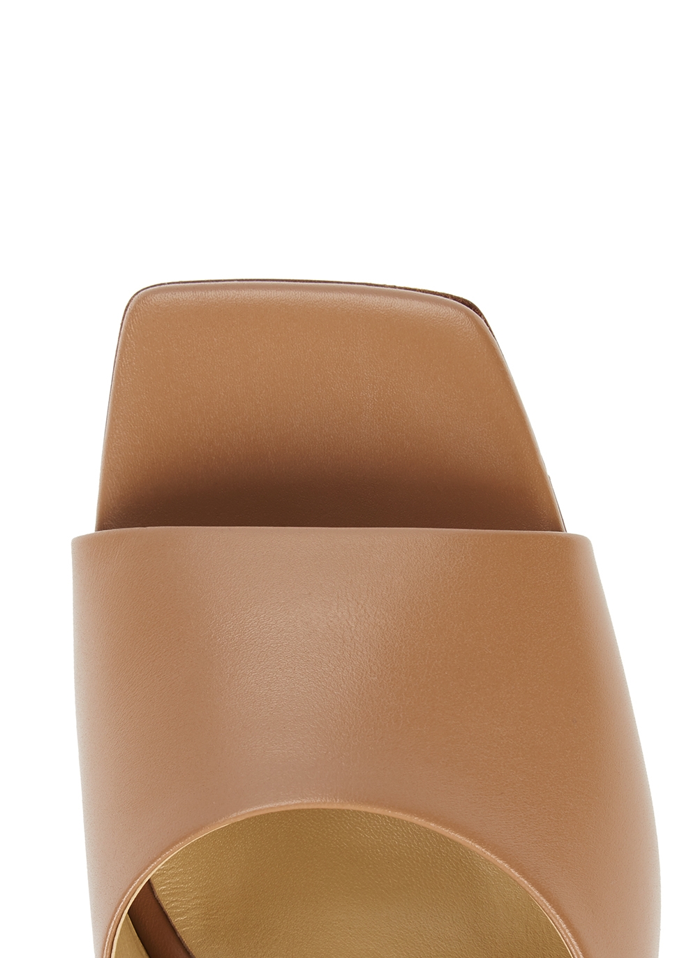camel leather mules