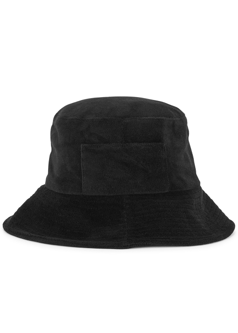 LACK OF colour WAVE BLACK TERRY BUCKET HAT,3797563