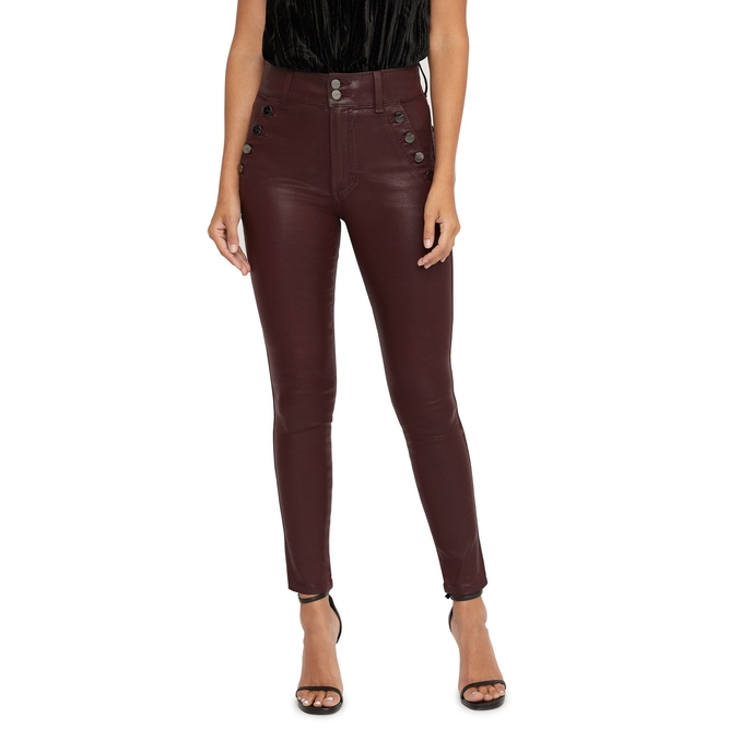 Joe's Jeans The High Rise Skinny Ankle In Medium Red