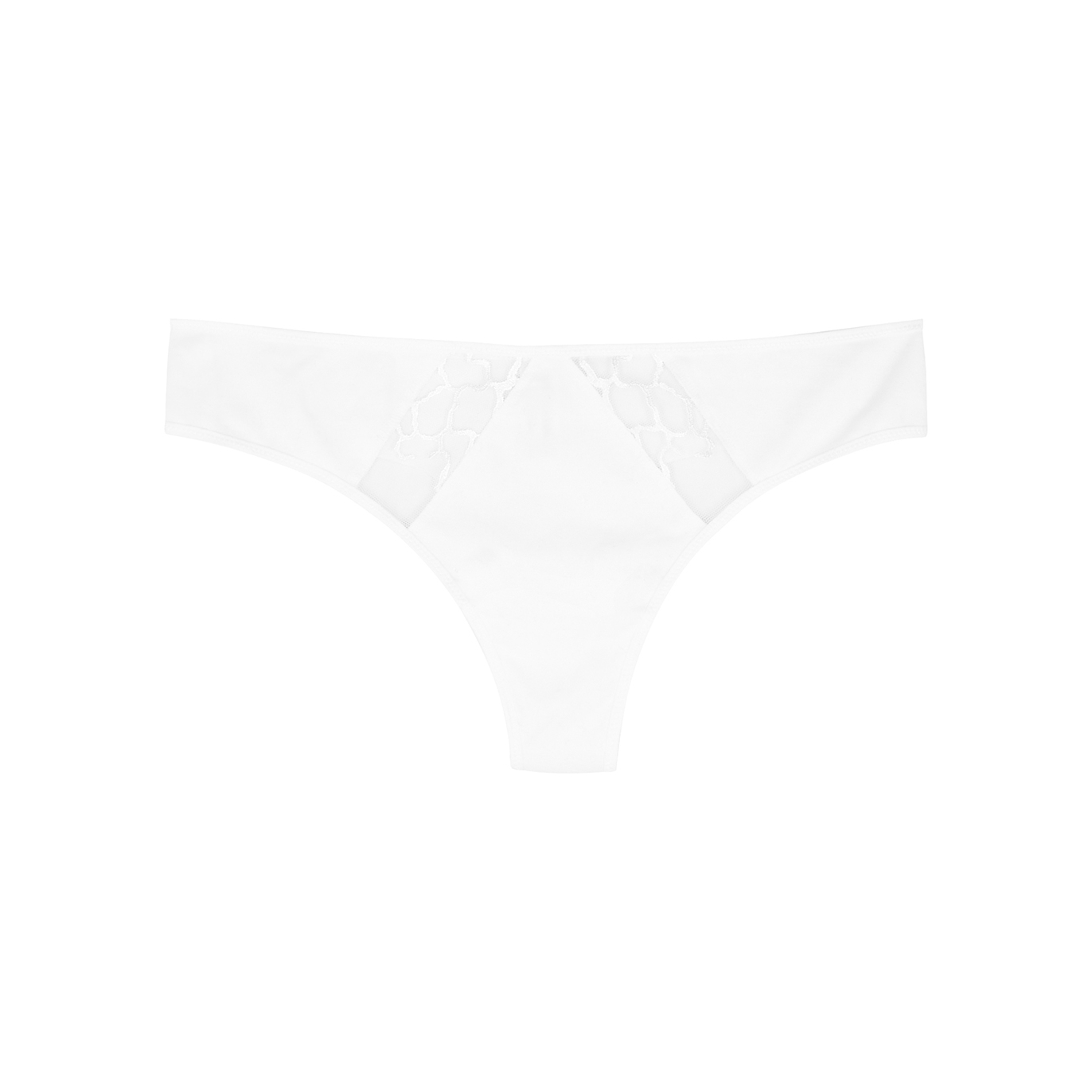 Wacoal Lisse White Stretch-cotton Thong - M