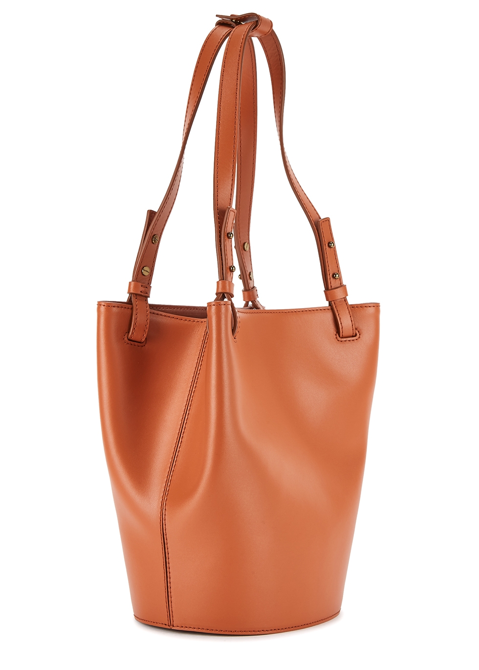 cheap leather bucket bag