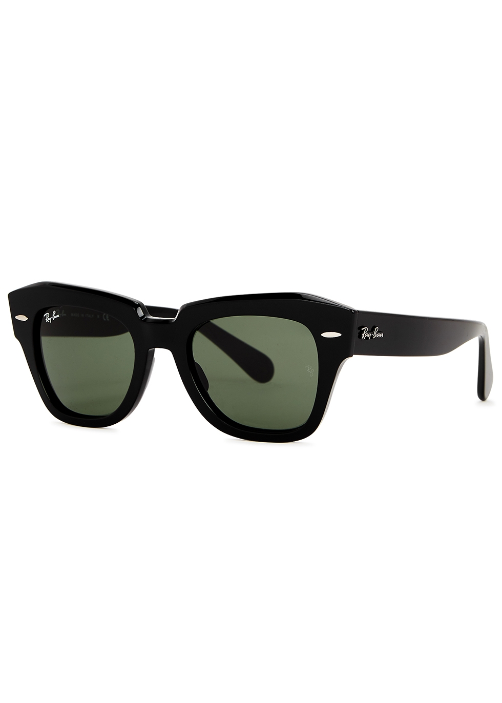 ray ban aviator black square sunglasses