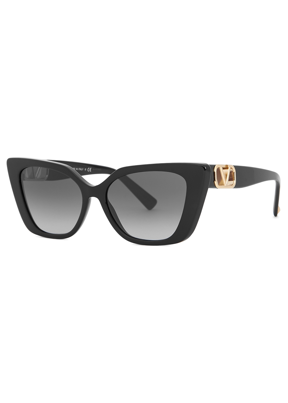 Valentino Valentino Garavani black cat-eye sunglasses - Harvey Nichols