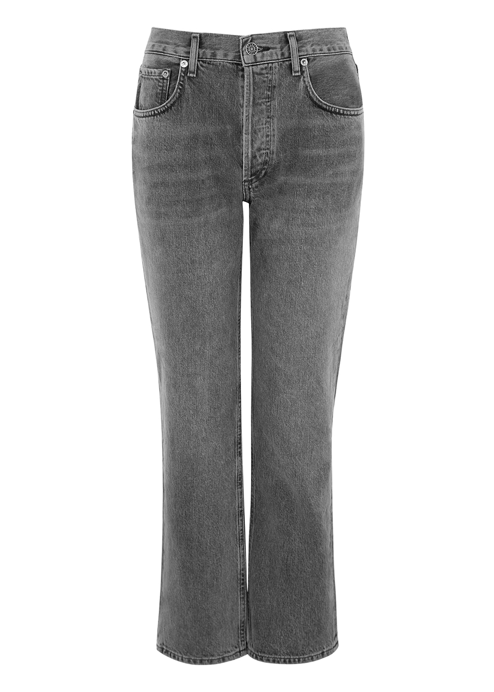 Ripley grey straight-leg jeans