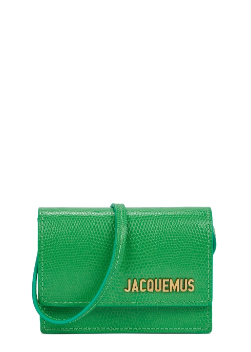 Jacquemus Le Bello Mini Leather Cross-body Bag In Green