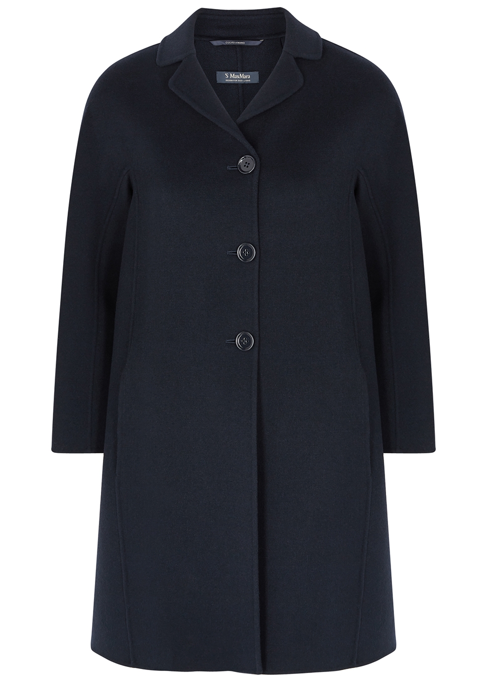 Paris navy wool coat