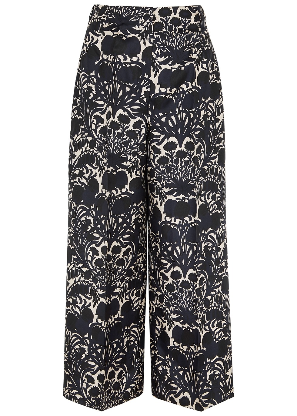 Cavour printed silk trousers