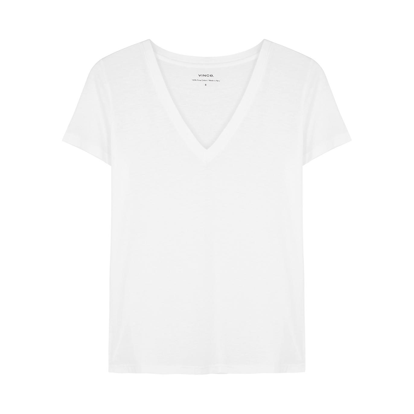 Shop Vince Pima Cotton T-shirt In White