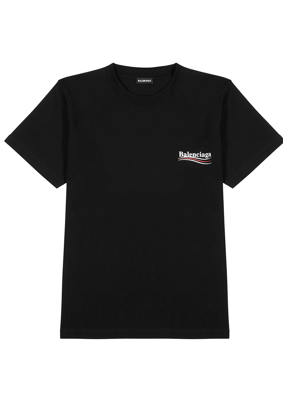 Balenciaga Black logo cotton T-shirt 