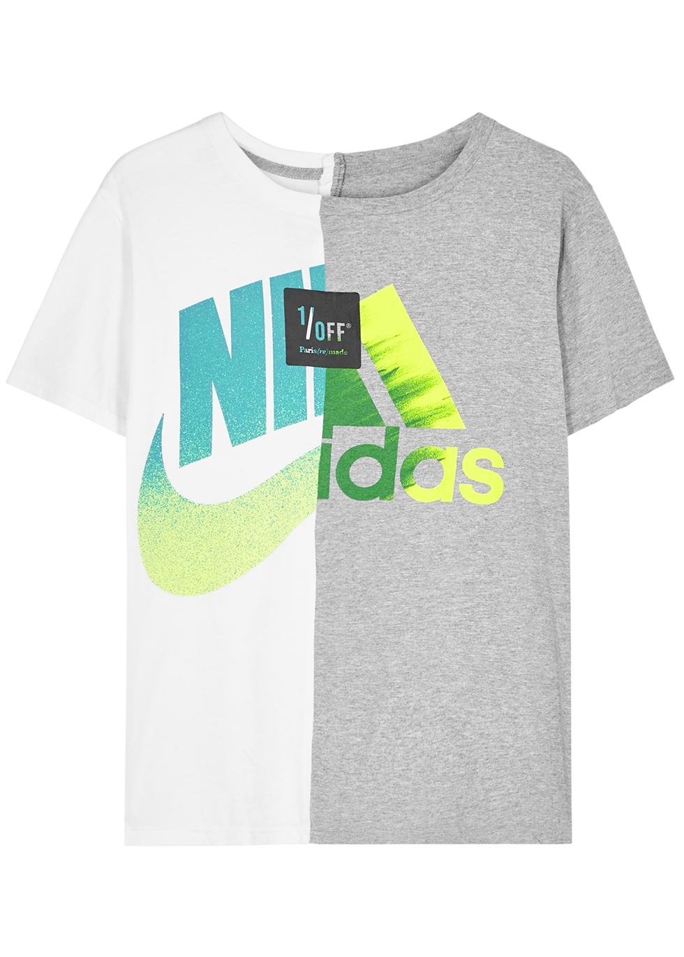 1/OFF Paris Nike X Adidas printed T 