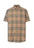 Short-sleeve check cotton poplin shirt - Burberry