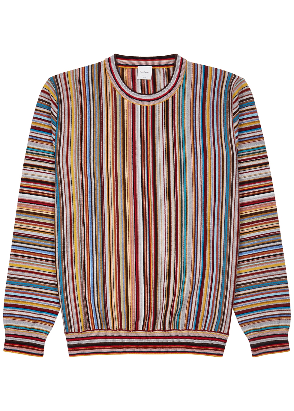 Paul Smith Striped fine-knit wool jumper - Harvey Nichols