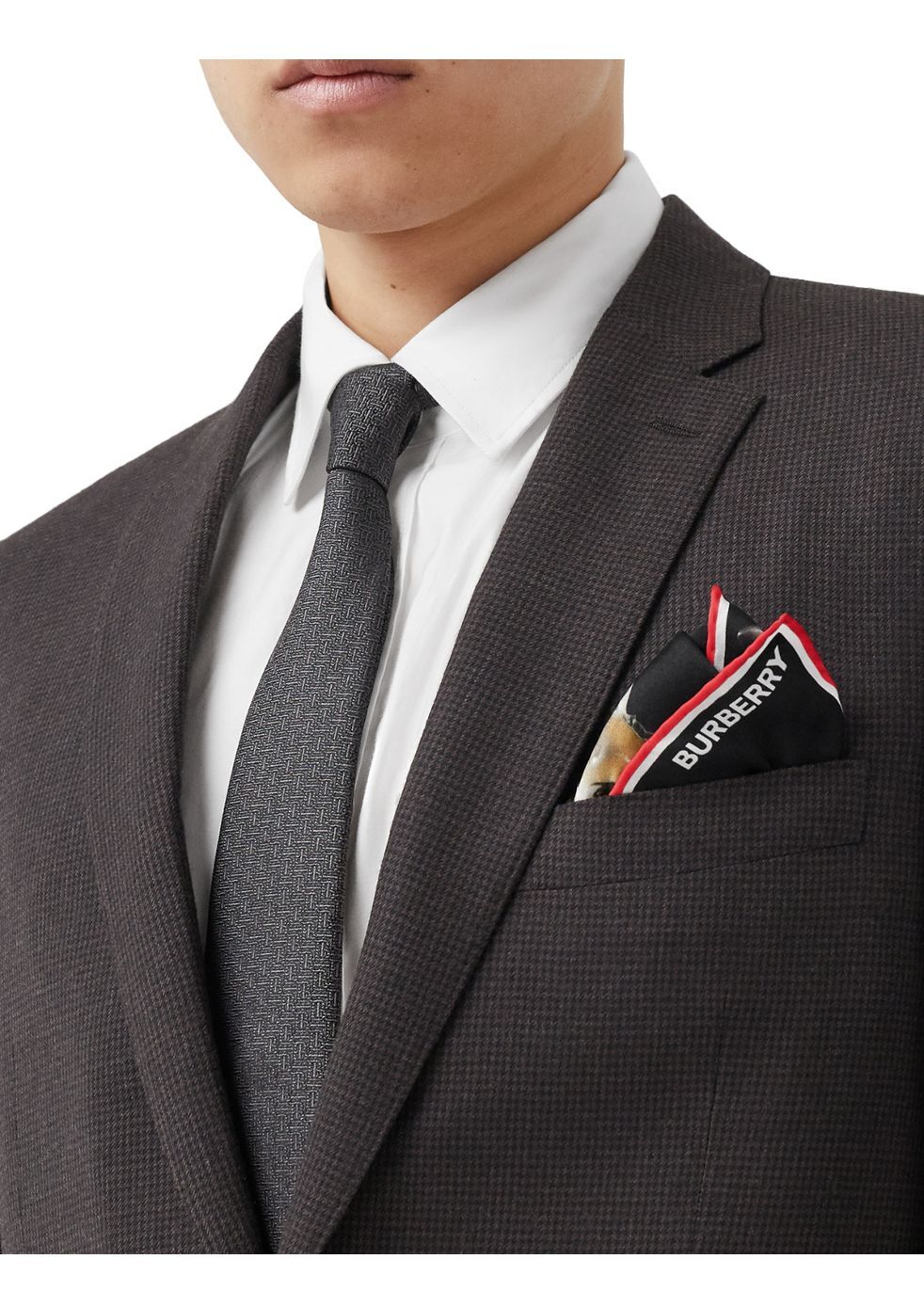 burberry tie and pocket square