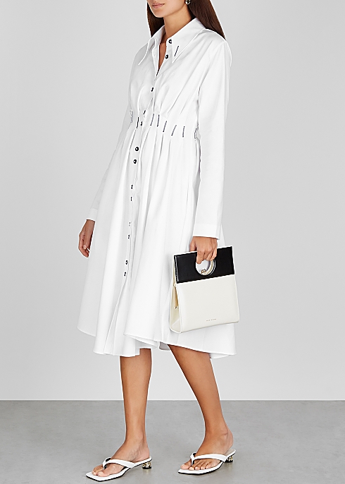 Escen white cotton shirt dress - palmer//harding
