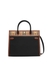 Small leather and vintage check two-handle title bag - Burberry