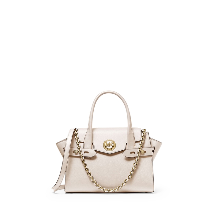 Michael Michael Kors Carmen Small Saffiano Leather Belted Satchel In ...