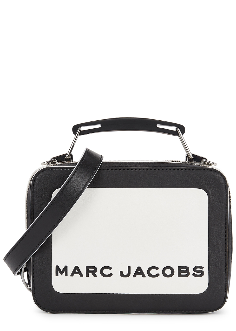 Marc Jacobs The Box 20 monochrome leather cross-body bag - Harvey Nichols