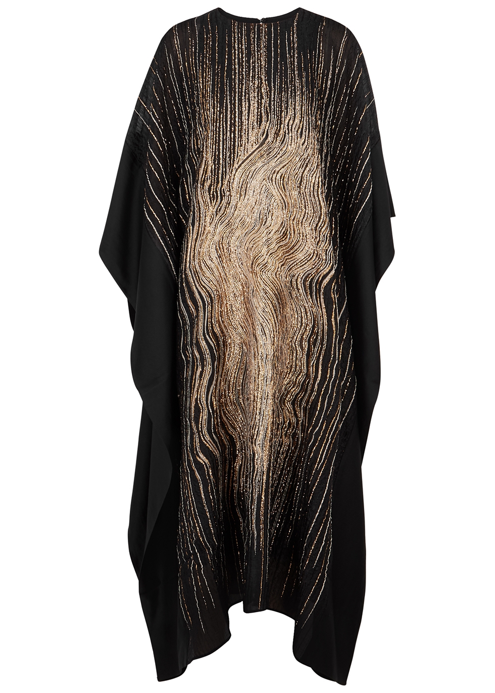 Madame Butterfly embroidered silk-blend dress