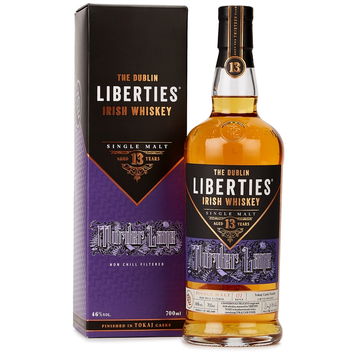 The Dublin Liberties 13 Year Old Murder Lane Single Malt Irish Whiskey