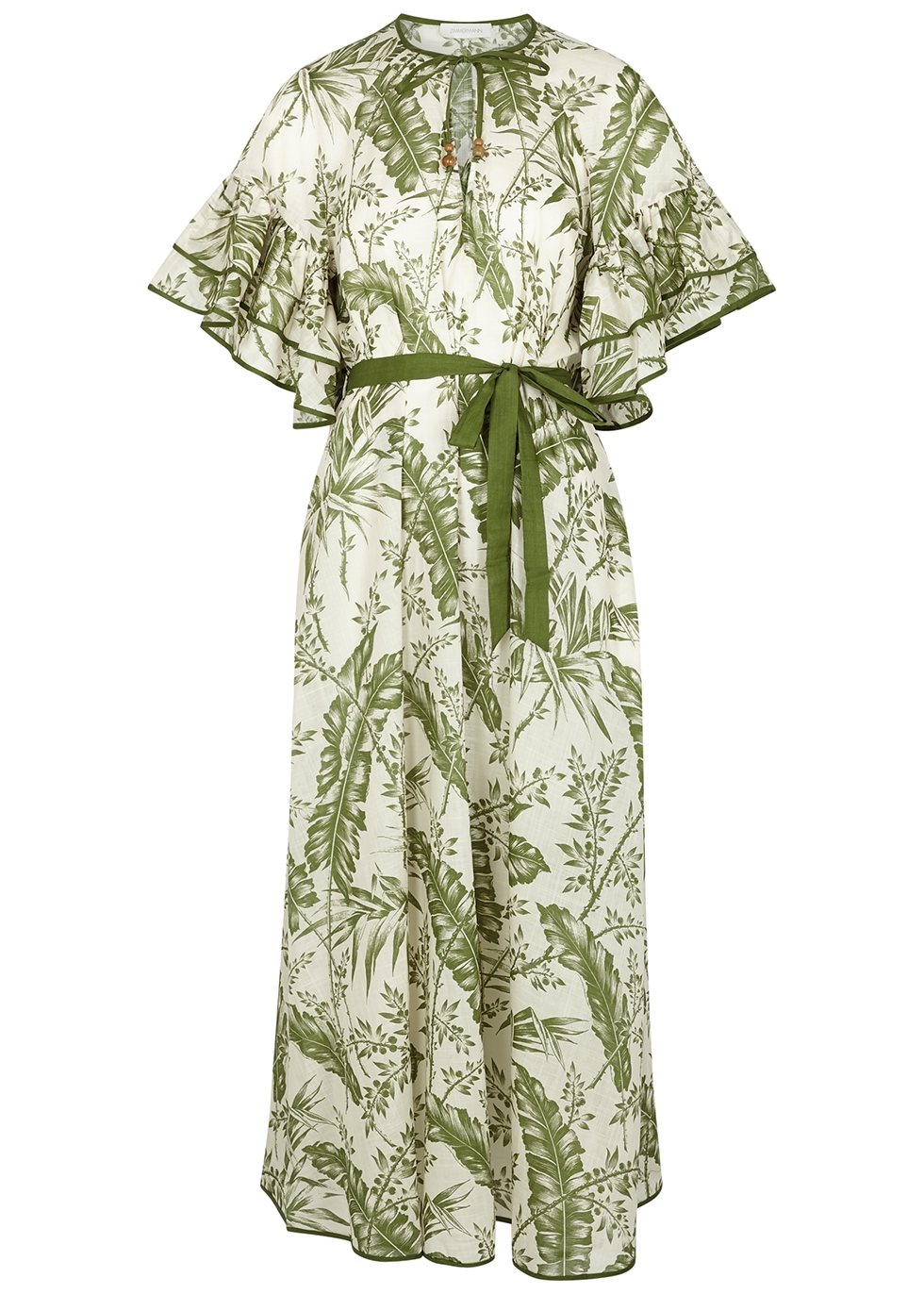 Zimmermann Empire printed cotton midi dress - Harvey Nichols