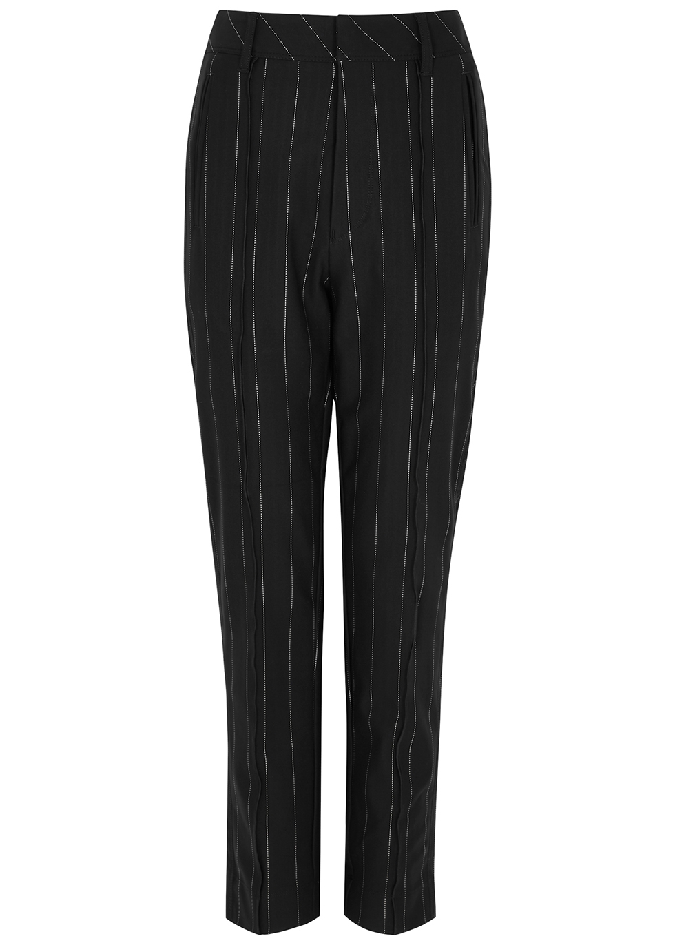 Stark pinstriped stretch-jersey trousers