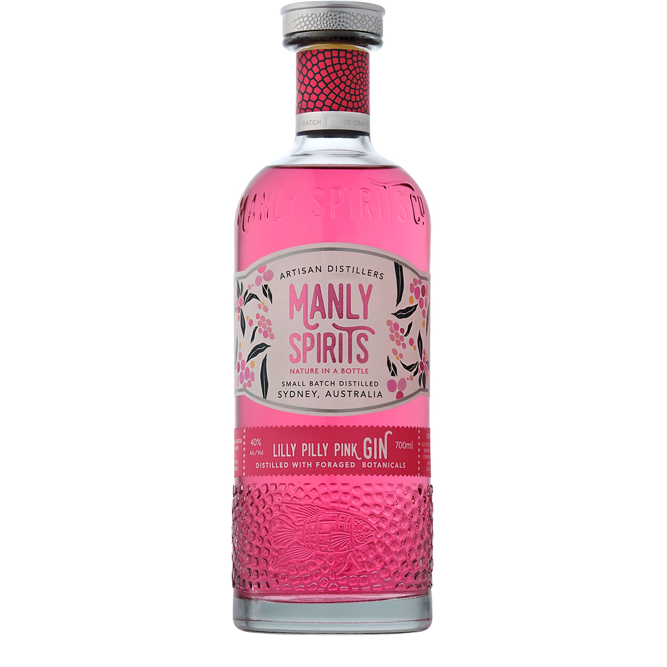 Manly Spirits Lilly Pilly Pink Gin, Beverages, Glass