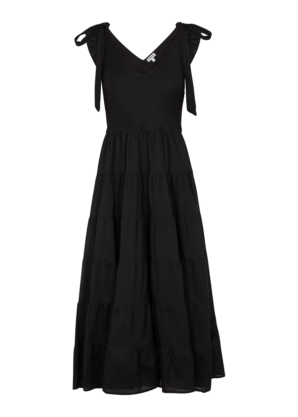 Gimaguas Elise black cotton maxi dress - Harvey Nichols