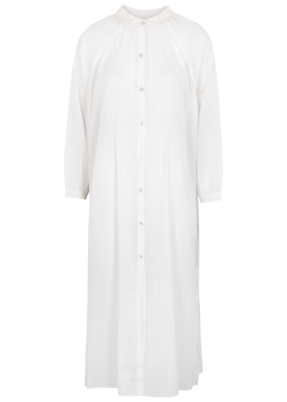 designer white shirt dress