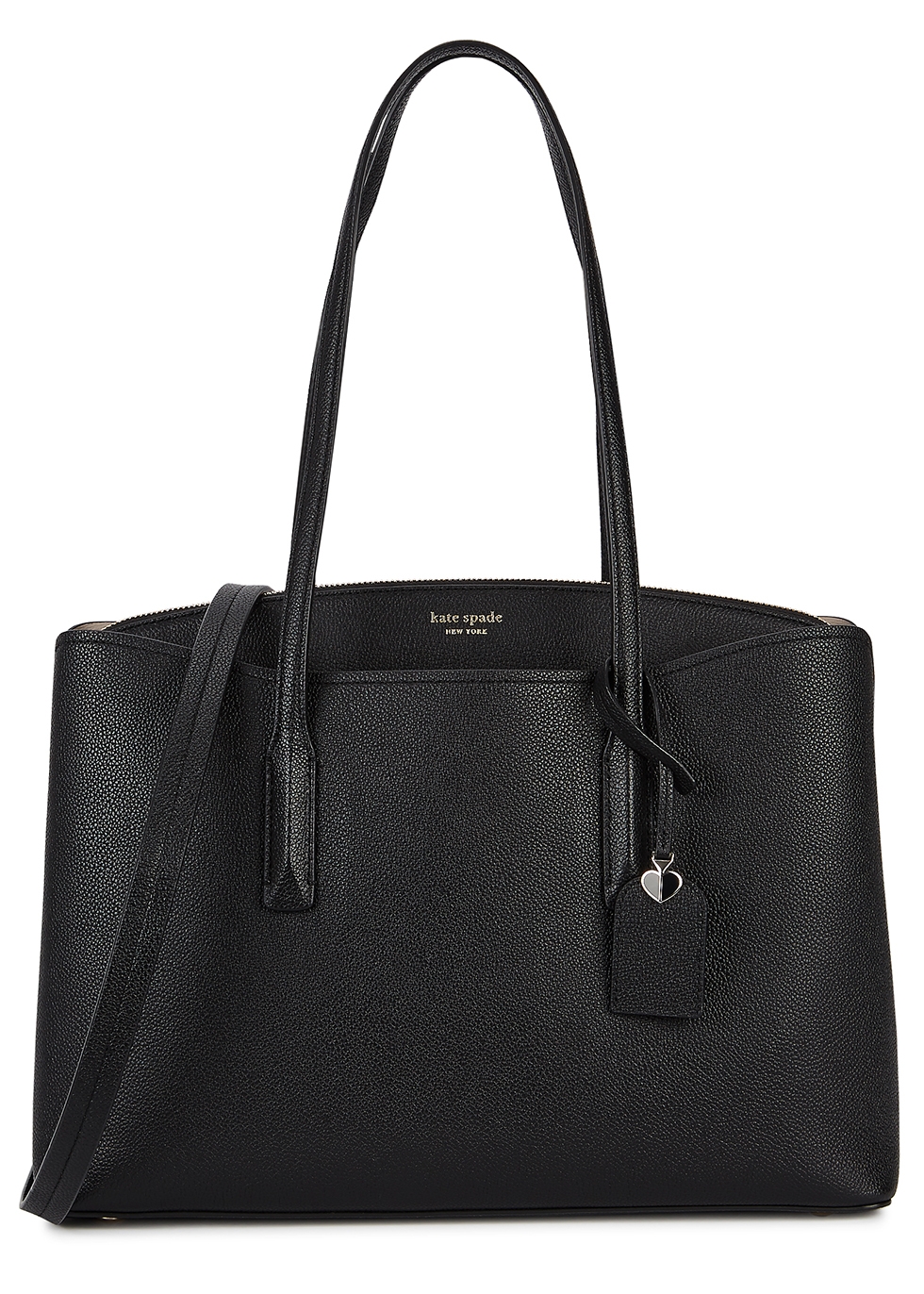 Margaux black leather tote