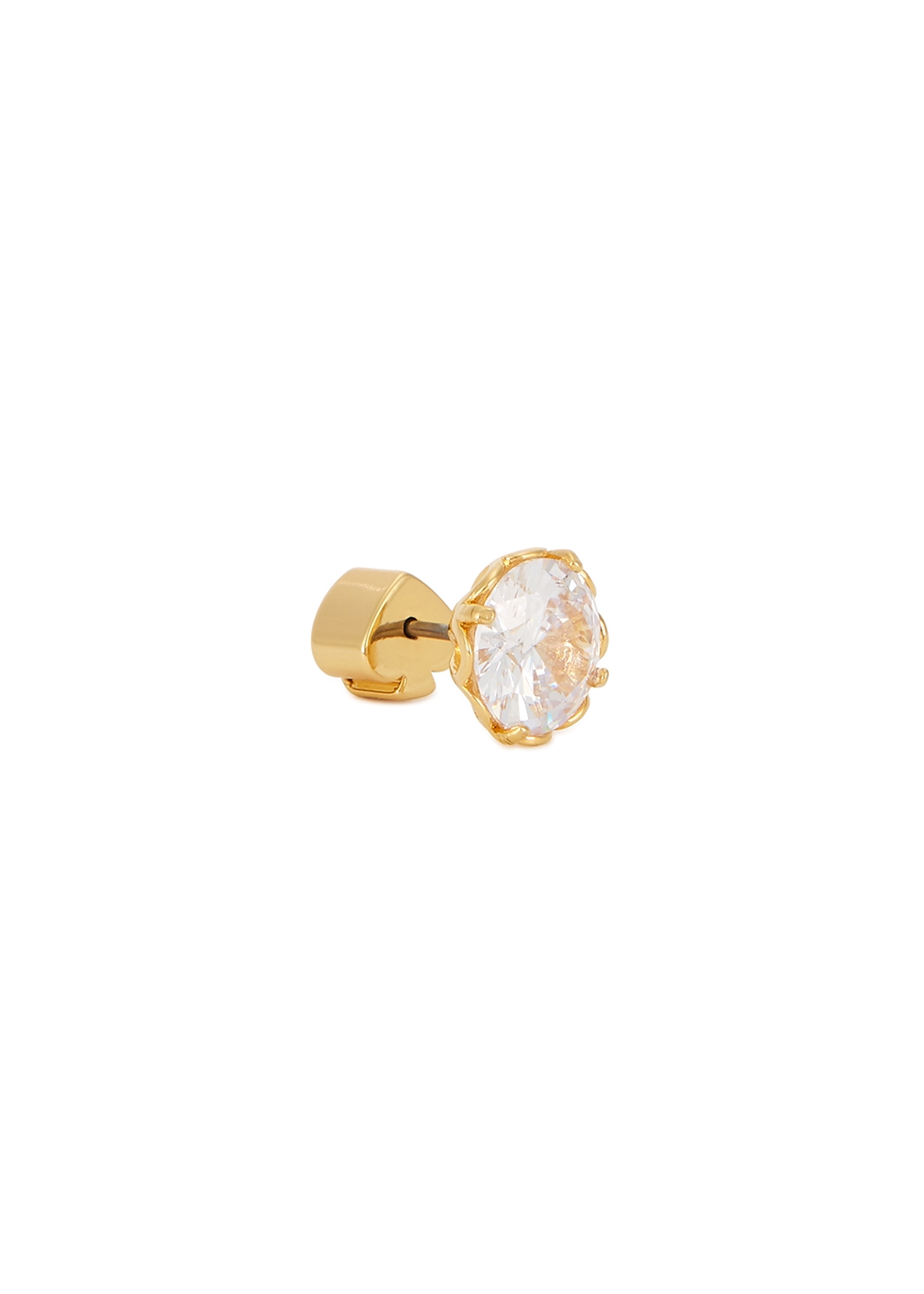 all gold stud earrings