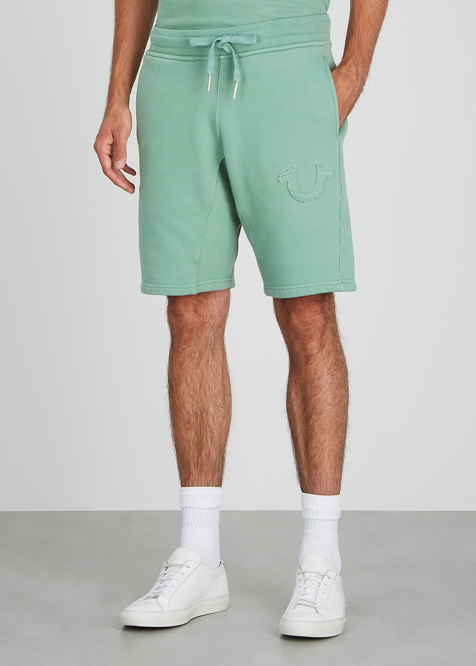 true religion cotton shorts