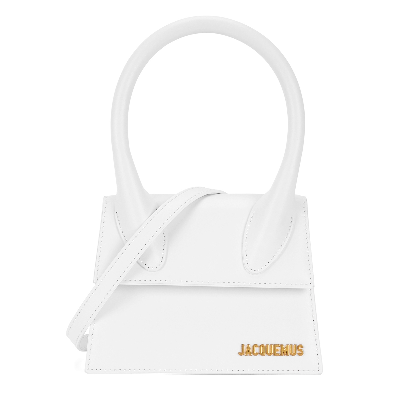 Jacquemus Le Chiquito Moyen white top handle bag - Harvey Nichols