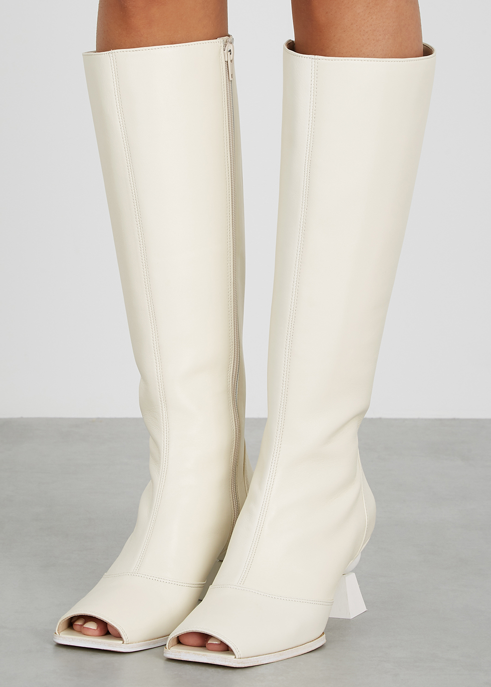 off white knee boots